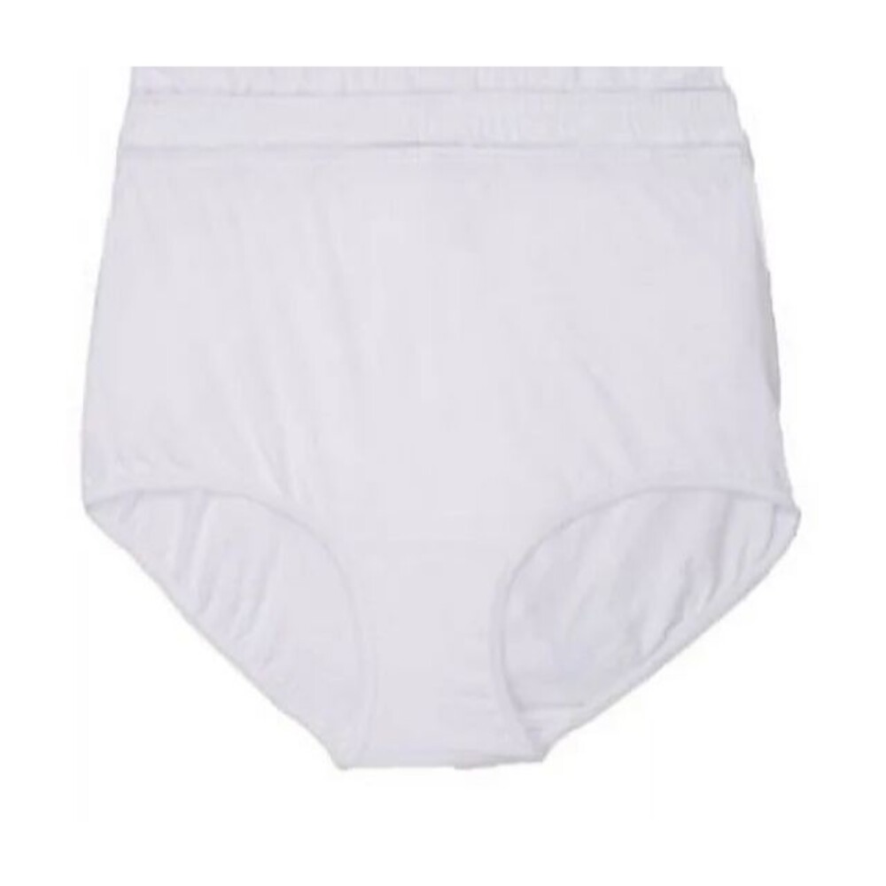 NWT Vanity Fair Size 8 XL‎ White 2 Pairs Perfectly Yours Cotton Brief Panty